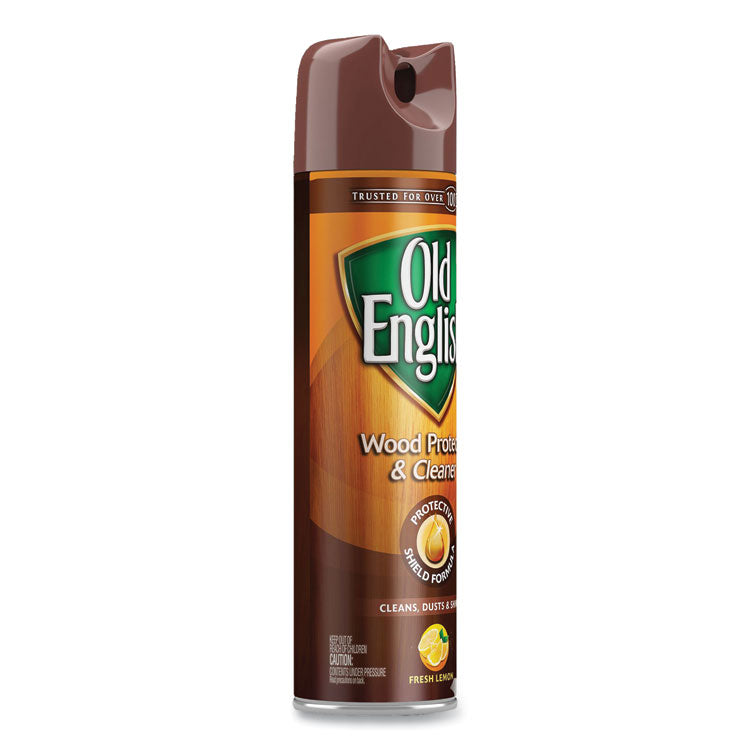 Furniture Polish, Fresh Lemon Scent, 12.5 oz Aerosol Spray, 12/Carton
