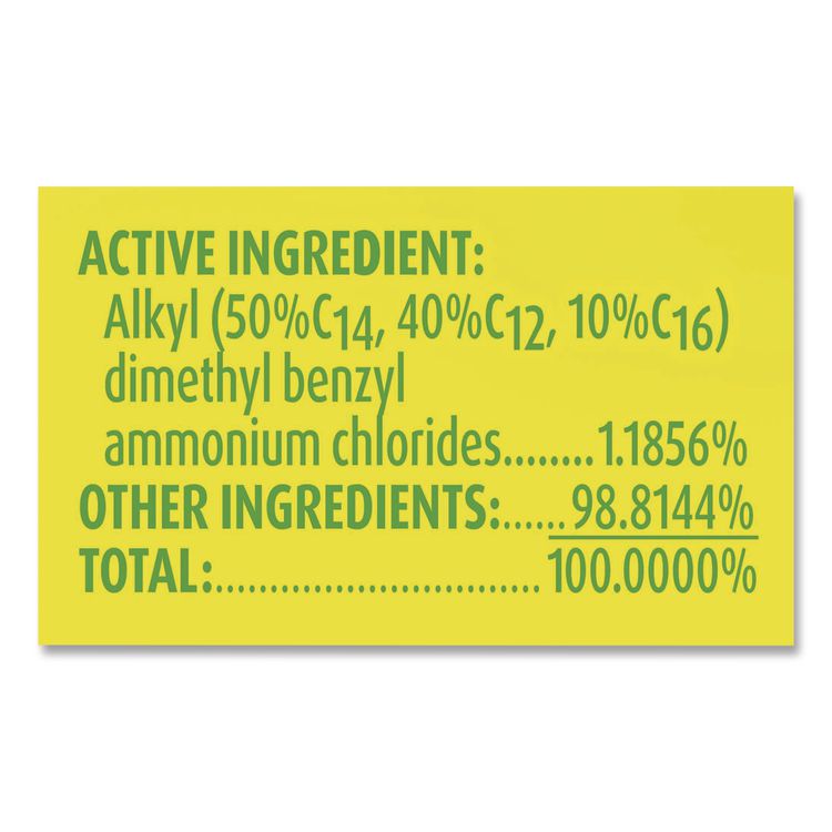 Clean and Fresh Multi-Surface Disinfectant Cleaner, Sparkling Lemon and Sunflower Essence, 144 oz Bottle, 4/Carton