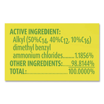 Clean and Fresh Multi-Surface Disinfectant Cleaner, Sparkling Lemon and Sunflower Essence, 144 oz Bottle, 4/Carton