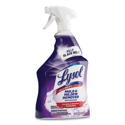 Mold and Mildew Remover with Bleach, Unscented, 32 oz Spray Bottle, 12/Carton
