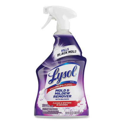 Mold and Mildew Remover with Bleach, Unscented, 32 oz Spray Bottle, 12/Carton