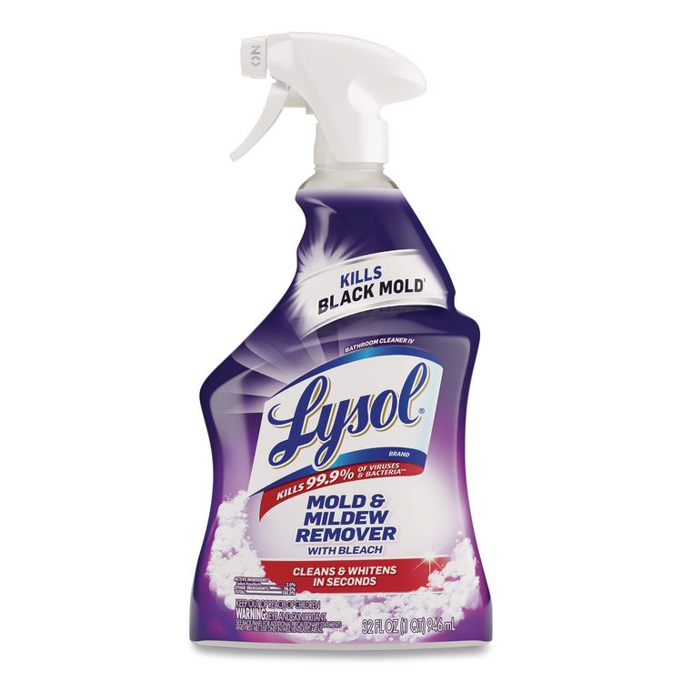 Mold and Mildew Remover with Bleach, Ready to Use, Unscented, 32 oz Spray Bottle