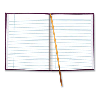 Executive Notebook with Ribbon Bookmark, 1-Subject, Medium/College Rule, Grape Cover, (75) 10.75 x 8.5 Sheets