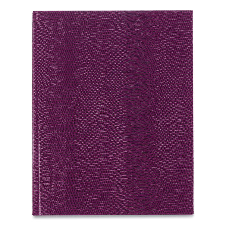 Executive Notebook with Ribbon Bookmark, 1-Subject, Medium/College Rule, Grape Cover, (75) 10.75 x 8.5 Sheets