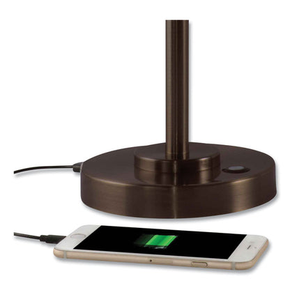 Wellness Series Restore LED Desk Lamp, 9" to 22", Rubbed Bronze