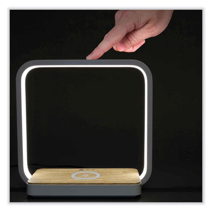 Wireless Charging Station with Night Light, USB, White