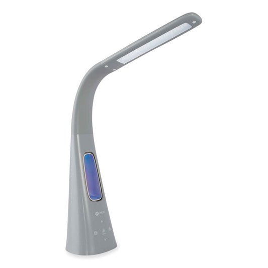 Cool Breeze Fan Lamp, 15" to 26.5" High, Gray