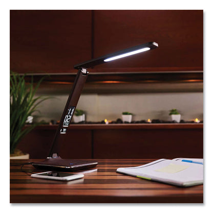 Wellness Series Renew LED Desk Lamp, 23" High, Brown