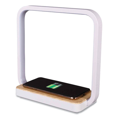 Wireless Charging Station with Night Light, USB, White