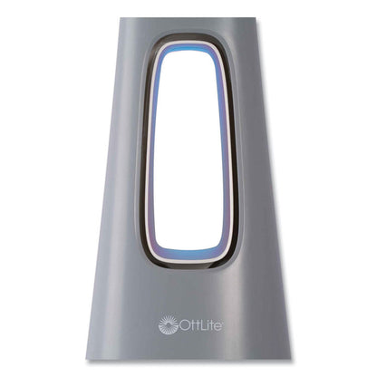 Cool Breeze Fan Lamp, 15" to 26.5" High, Gray