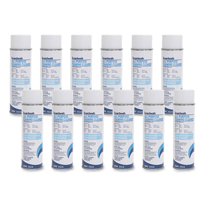 All-Purpose Foaming Cleaner with Ammonia, Fragrance-Free, 19 oz Aerosol Spray, 12/Carton