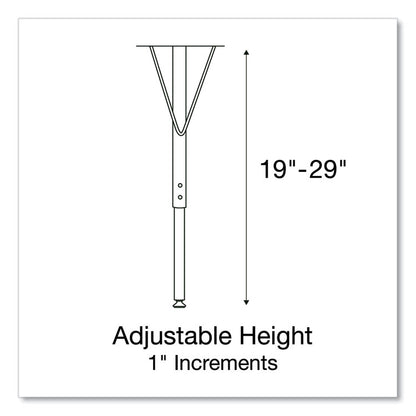 Markerboard Activity Tables, Rectangular, 60" x 24" x 19" to 29", White Top, Black Legs, 4/Pallet