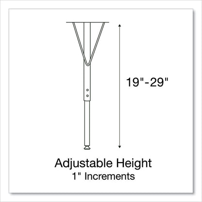 Adjustable Activity Table, Rectangular, 48" x 24" x 19" to 29", Medium Oak Top, Black Legs, 4/Pallet