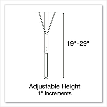 Height Adjustable Activity Tables, Round, 60" x 19" to 29", Gray Granite Top, Gray Legs, 4/Pallet