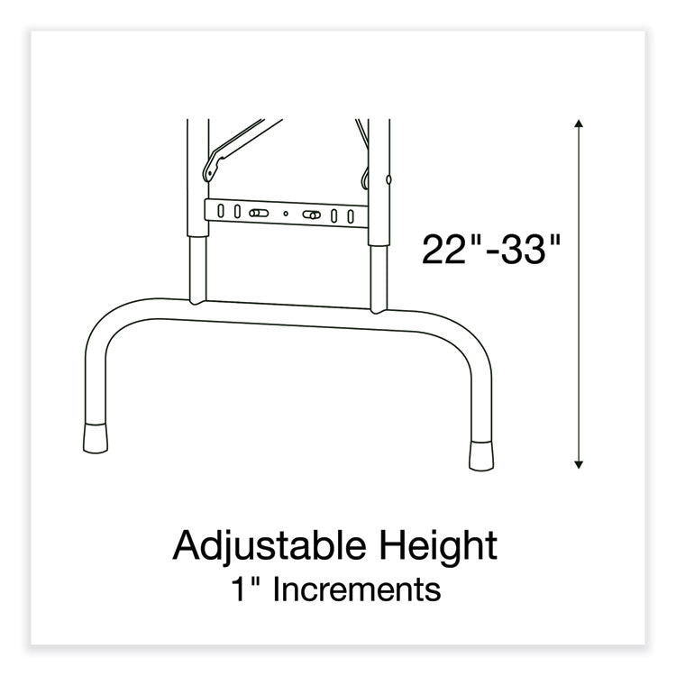 Adjustable Folding Tables, Rectangular, 60" x 30" x 22" to 32", Mocha Granite Top, Brown Legs, 4/Pallet
