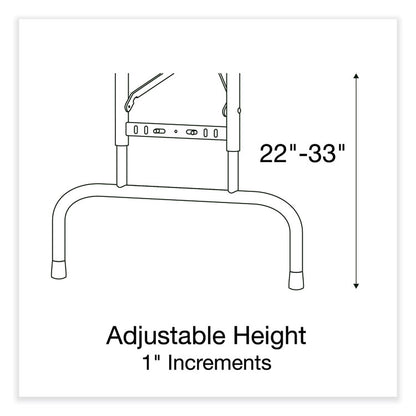 Adjustable Folding Tables, Rectangular, 60" x 30" x 22" to 32", Mocha Granite Top, Brown Legs, 4/Pallet