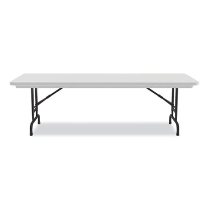 Adjustable Folding Tables, Rectangular, 96" x 30" x 22" to 32", Gray Granite Top, Black Legs, 4/Pallet