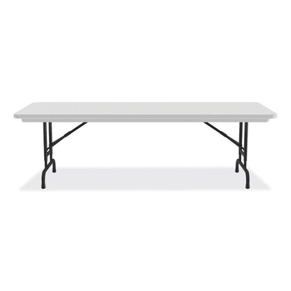 Adjustable Folding Tables, Rectangular, 60" x 30" x 22" to 32", Gray Granite Top, Black Legs, 4/Pallet