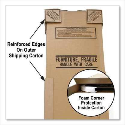 Adjustable Folding Table, Rectangular, 48" x 24" x 22" to 32", Blue Top, Black Legs, 4/Pallet
