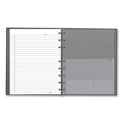 NotePro Notebook, 1-Subject, Medium/College Rule, Cool Gray Cover, (75) 9.25 x 7.25 Sheets