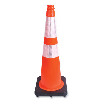Traffic Cone, 11.5 x 11.5 x 28, Orange/Silver/Black