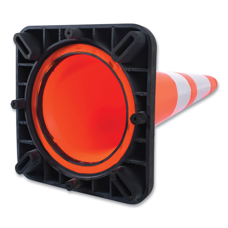 Traffic Cone, 11.5 x 11.5 x 28, Orange/Silver/Black
