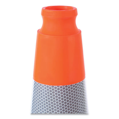 Traffic Cone, 11.5 x 11.5 x 28, Orange/Silver/Black