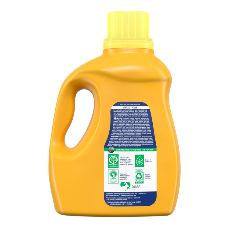 OxiClean Concentrated Liquid Laundry Detergent, Fresh Scent, 100.5 oz Bottle, 4/Carton