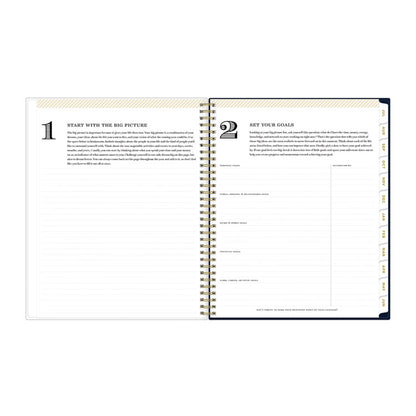 Day Designer Peyton Create-Your-Own Cover Weekly/Monthly Planner, Floral, 11 x 8.5, Navy, 12-Month (July to June): 2025-2026