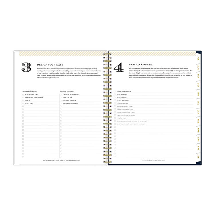Day Designer Peyton Create-Your-Own Cover Weekly/Monthly Planner, Floral, 11 x 8.5, Navy, 12-Month (July to June): 2025-2026