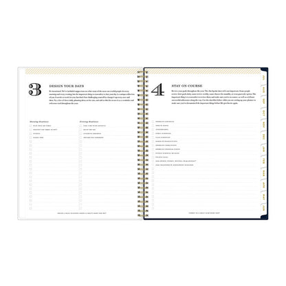 Day Designer Peyton Create-Your-Own Cover Weekly/Monthly Planner, Floral, 11 x 8.5, Navy, 12-Month (July to June): 2025-2026