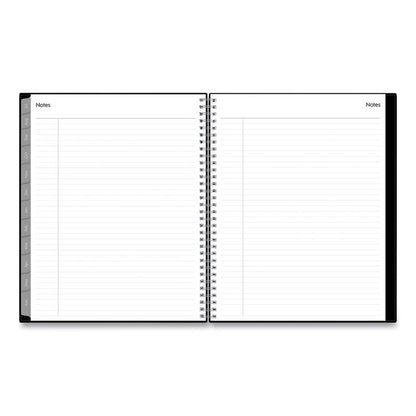 Enterprise Academic Weekly/Monthly Planner, 11 x 8.5, Black Cover, 12-Month (July to June): 2025 to 2026