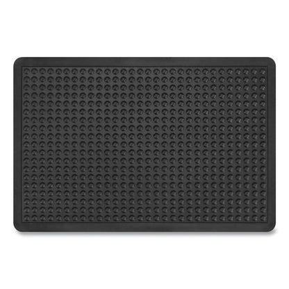 Bubble Flex Anti-Fatigue Mat, Rectangular, Black Crush-Resistant Non-Slip Surface, 24" x 36"