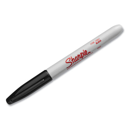 Industrial Permanent Markers, Fine Bullet Tip, Black, Dozen