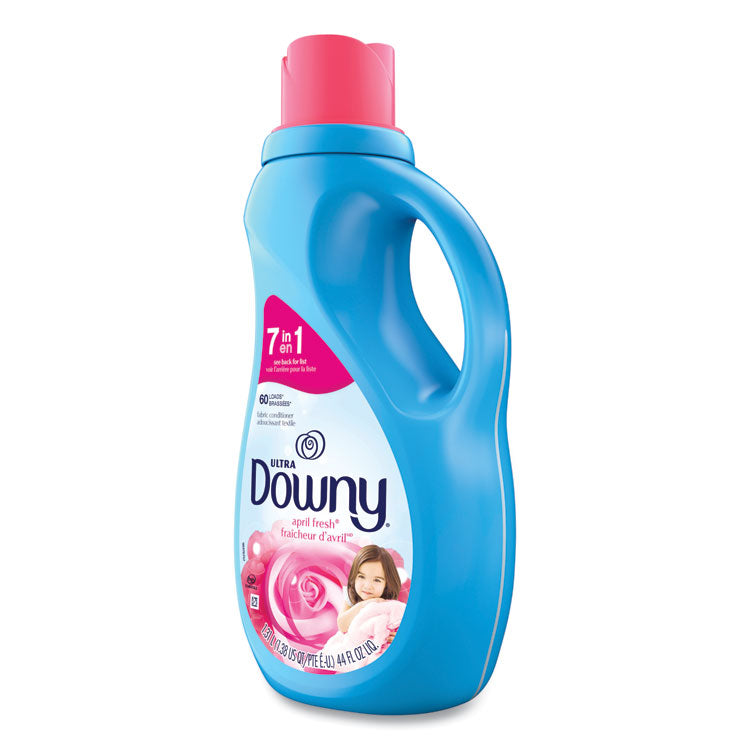 Liquid Fabric Softener, April Fresh Scent, 44 oz Bottle, 6/Carton