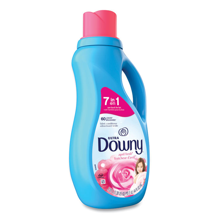 Liquid Fabric Softener, April Fresh Scent, 44 oz Bottle, 6/Carton