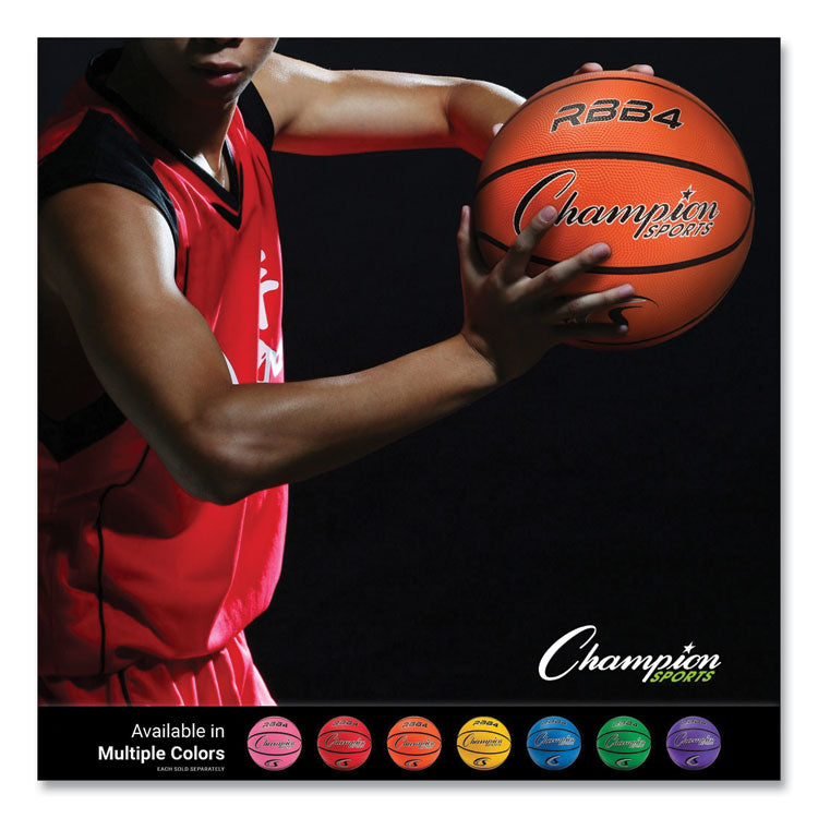 Rubber Sports Ball, Basketball, No. 6 Size, Orange
