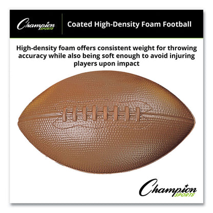 Coated Foam Sport Ball, Football, Playground Size, Brown