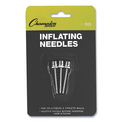 Nickel-Plated Inflating Needles for Electric Inflating Pump, 3/Pack
