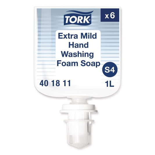 Extra Mild Foam Soap Refill, Unscented, 1 L, 6/Carton