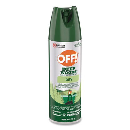 Deep Woods Dry Insect Repellent, 4 oz Aerosol Spray, 12/Carton