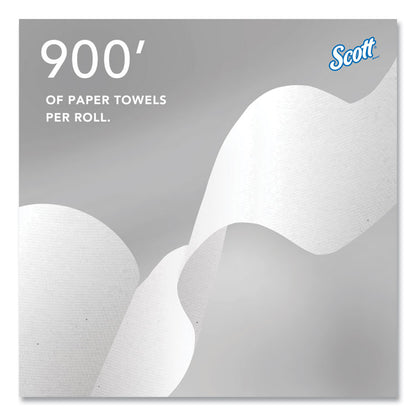 Pro Hard Roll Paper Towels with Absorbency Pockets for Scott Pro Dispenser, Gray Core Only, 1-Ply, 7.5" x 900 ft, 6 Rolls/CT