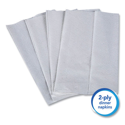 Full Fold Dispenser Napkins, 1-Ply, 13 x 12, White, 500/Pack, 12 Packs/Carton