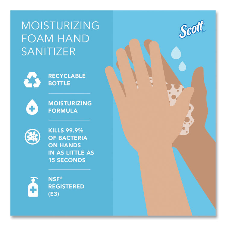 Pro Moisturizing Foam Hand Sanitizer, 1,000 mL Refill, Fruity Cucumber Scent, 6/Carton
