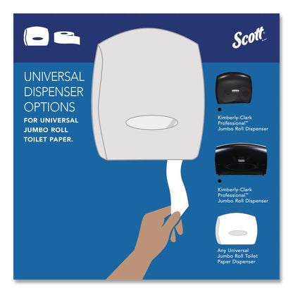 Essential JRT Jumbo Roll Bathroom Tissue, Septic Safe, 2-Ply, 3.55" x 1,000 ft, White, 4 Rolls/Carton