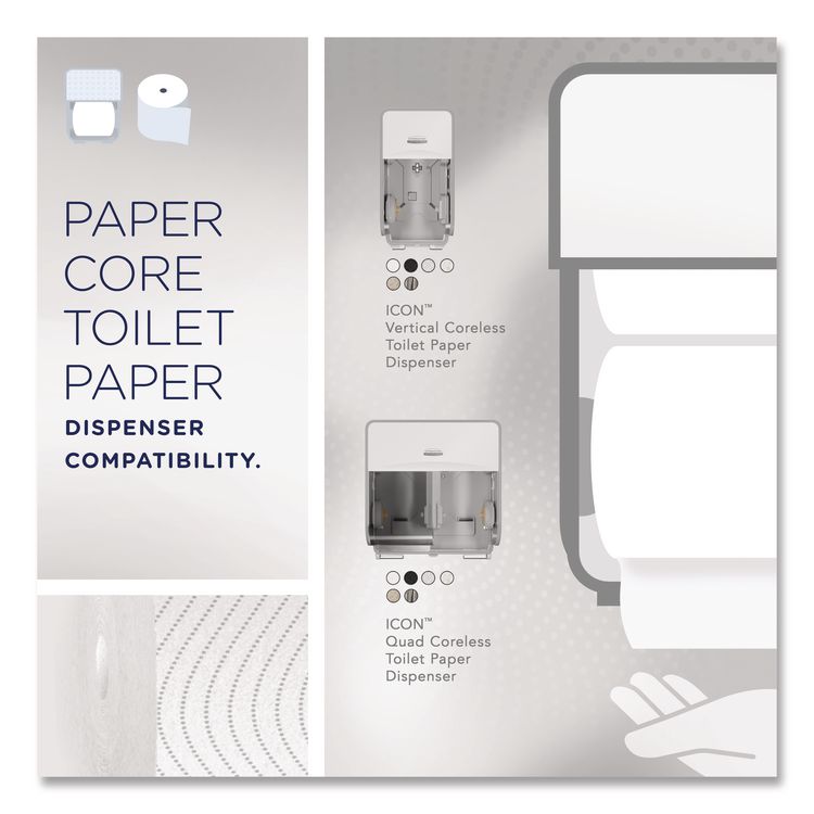 Clean Care Bathroom Tissue, Septic Safe, 2-Ply, White, 900 Sheets/Roll, 36 Rolls/Carton