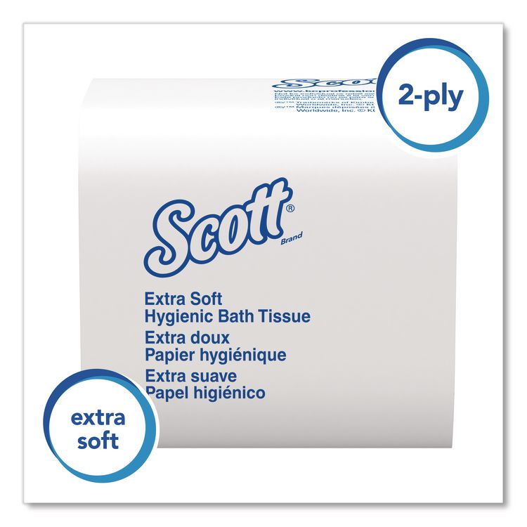 Hygienic Bath Tissue, Septic Safe, 2-Ply, White, 250 Sheets/Pack, 36 Packs/Carton
