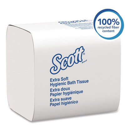 Hygienic Bath Tissue, Septic Safe, 2-Ply, White, 250 Sheets/Pack, 36 Packs/Carton