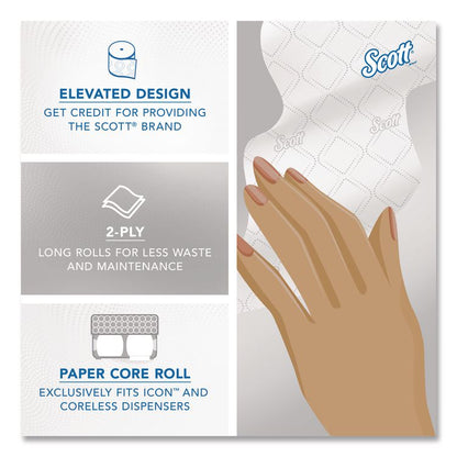 Pro Small Core High Capacity/SRB Bath Tissue, Septic Safe, 2-Ply, White, 1,100 Sheets/Roll, 36 Rolls/Carton