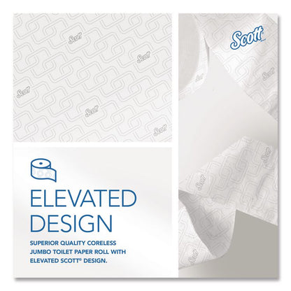 Essential Coreless JRT, Septic Safe, 2-Ply, 3.75" x 1,150 ft, White, 12 Rolls/Carton